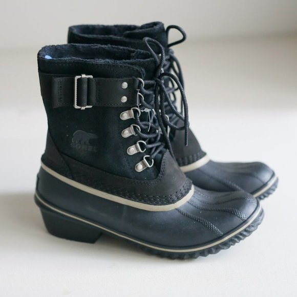 Brand New Classic Rubber Suede Fleece Lined Sorel Winter Boots - Picture 1 of 9